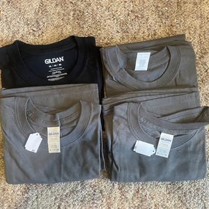 BUNDLE (4) 2XL Solid Shirts Brand New